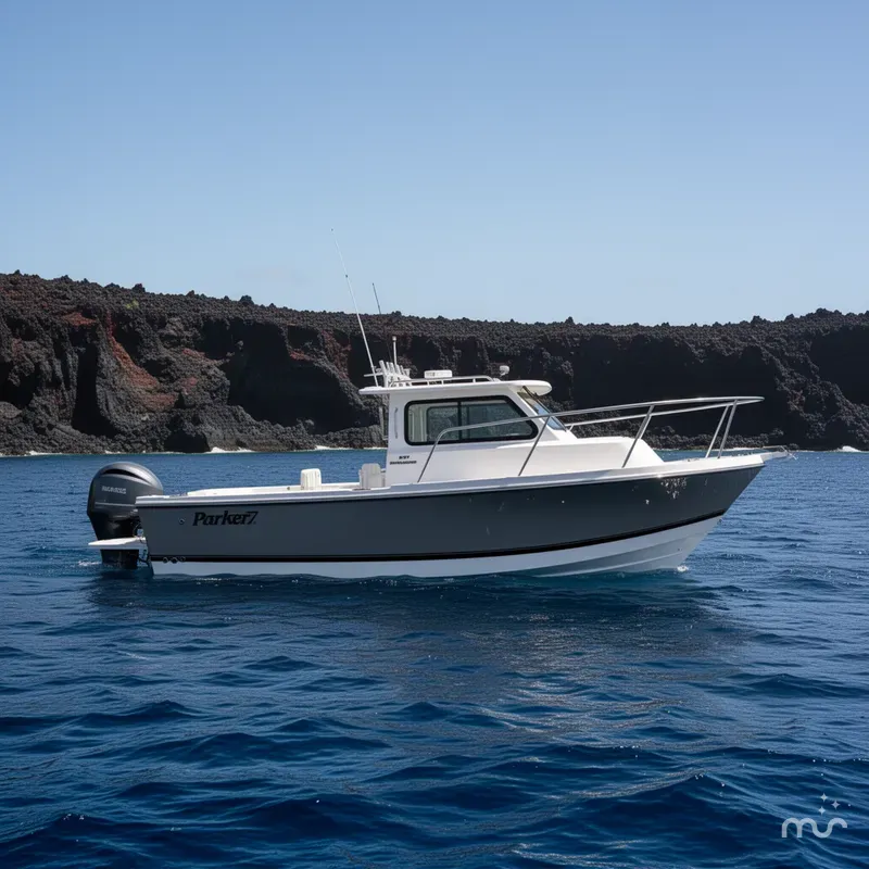 Slide: The Image of Parker Marine 227 Explorer WITH AC AND SEAKEEPER RIDE 2026 - 2