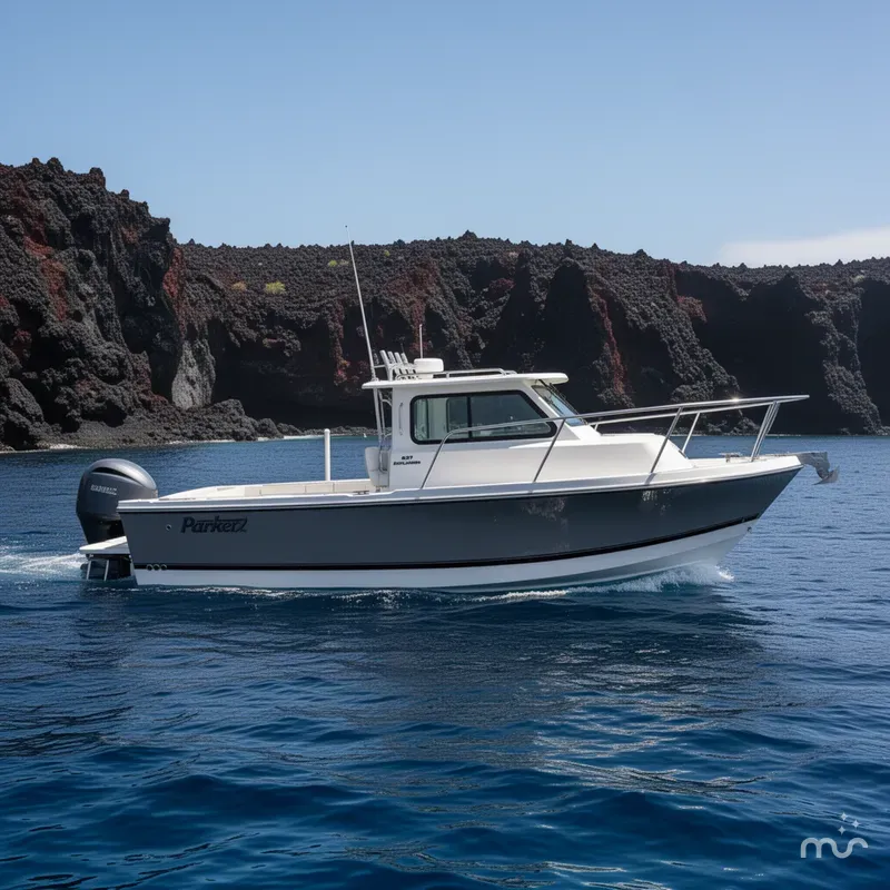 Slide: The Image of Parker Marine 227 Explorer WITH AC AND SEAKEEPER RIDE 2026 - 2