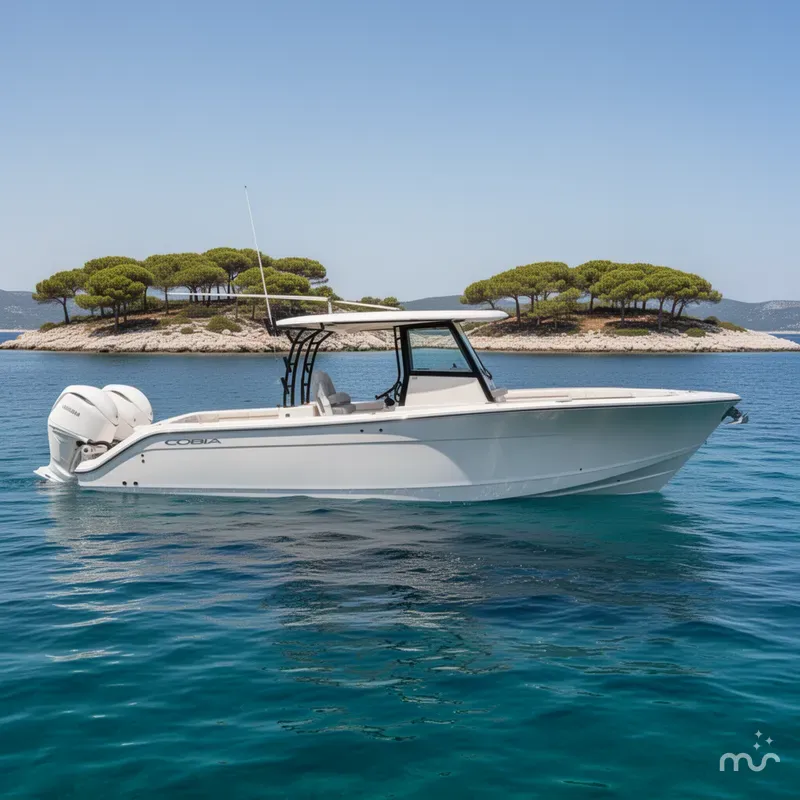 Slide: The Image of Cobia 350 Center Console 2026 - 2