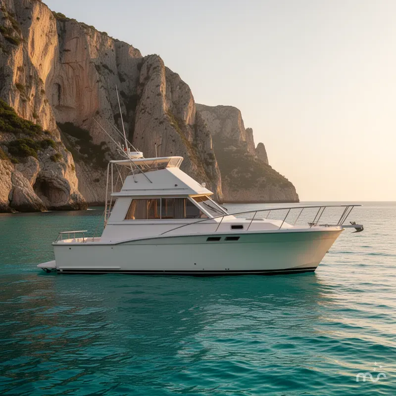 Slide: The Image of Trojan 321 Sedan Flybridge 1986 - 2