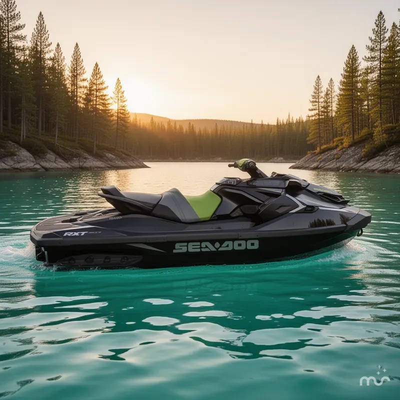 The Image of Sea-Doo RXT-X 300 IBR & Sound System Eclipse Black And L 2020 - 0