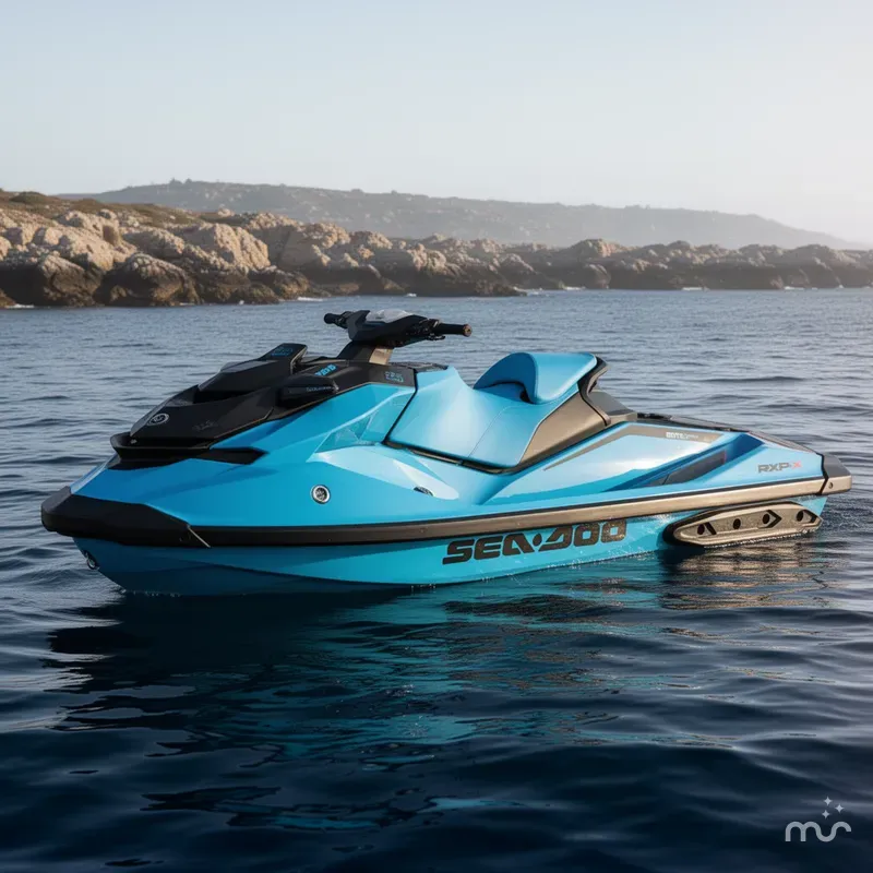 Slide: The Image of Sea-Doo RXP-X™ 325 Tech, BRP Premium A, iBR Gulfstream Blu 2026 - 2