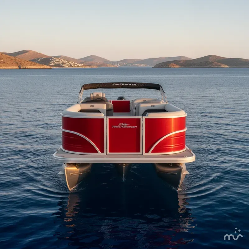 Slide: The Image of Sun Tracker Party Barge 18 DLX 2026 - 3