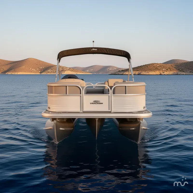 Slide: The Image of Sun Tracker Party Barge 16 DLX 2026 - 1