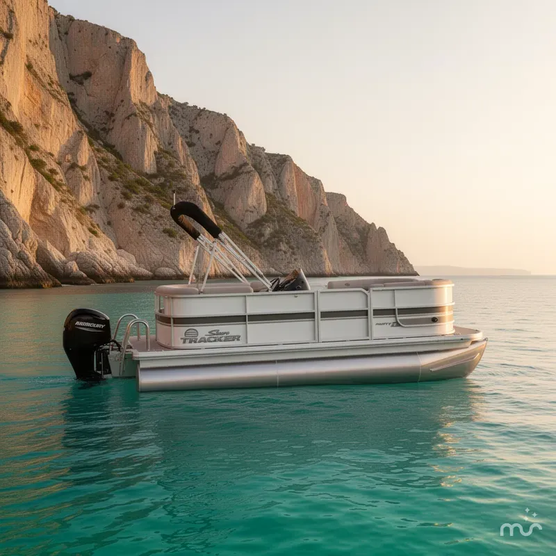 Slide: The Image of Sun Tracker Party Barge 16 DLX 2026 - 2