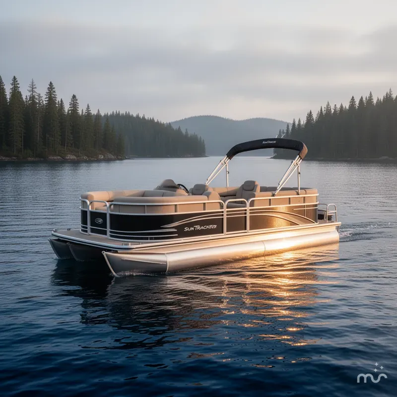 Slide: The Image of Sun Tracker Party Barge 18 DLX 2025 - 2