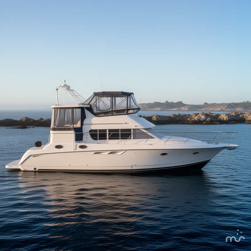 Slide: The Image of Silverton 442 Cockpit Motor Yacht 1996 - 2