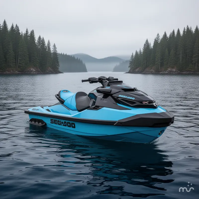 Slide: The Image of Sea-Doo RXT-X™ 325 Gulfstream Blue Premium 2026 - 2