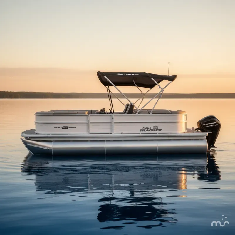 Slide: The Image of Sun Tracker Party Barge 22 XP3 2026 - 1