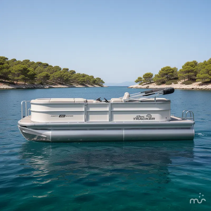 Slide: The Image of Sun Tracker Party Barge 20 DLX 2026 - 2