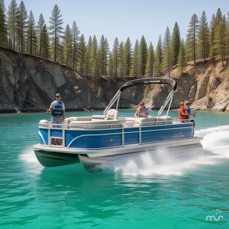 Slide: The Image of Sun Tracker Fishin' Barge 20 DLX 2026 - 4