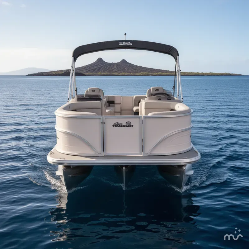 Slide: The Image of Sun Tracker Party Barge 16 DLX 2026 - 1