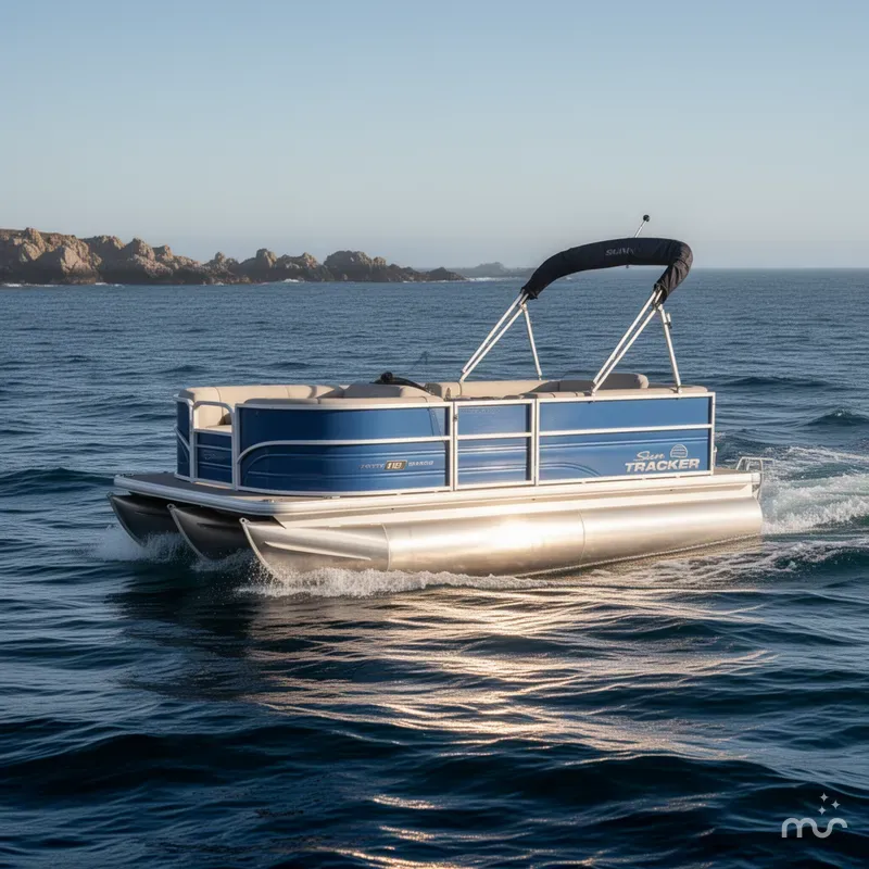 Slide: The Image of Sun Tracker Party Barge 16 DLX 2026 - 4
