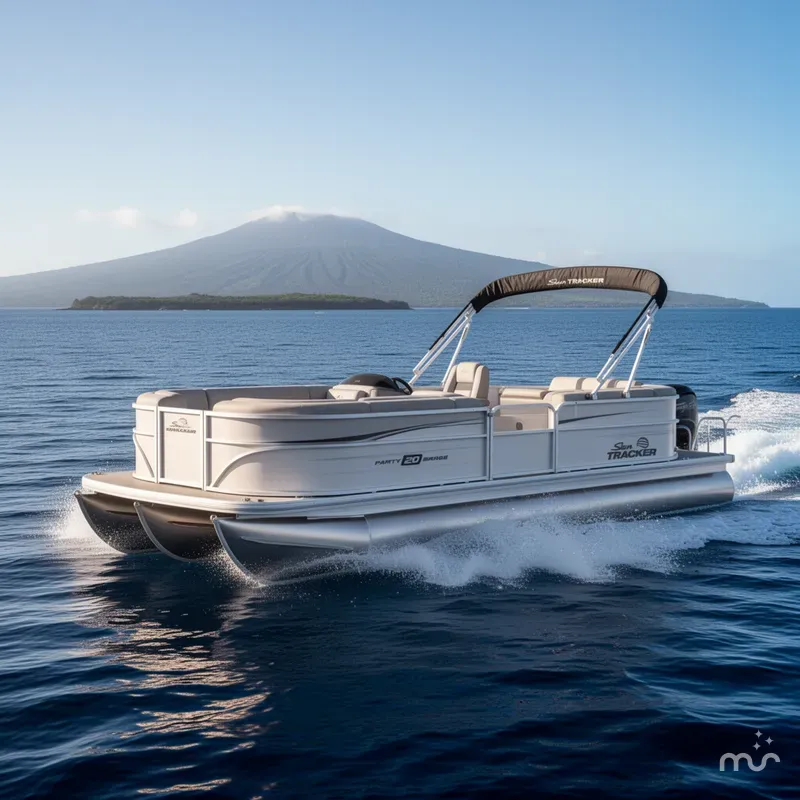 Slide: The Image of Sun Tracker Party Barge 20 DLX 2026 - 4