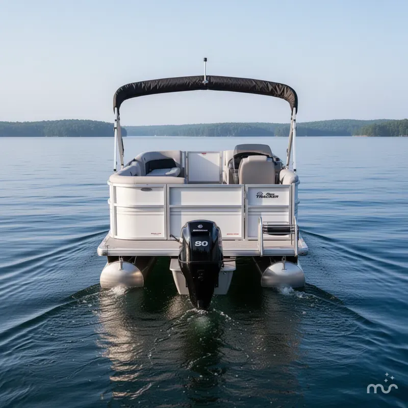 Slide: The Image of Sun Tracker Party Barge 16 DLX 2026 - 3