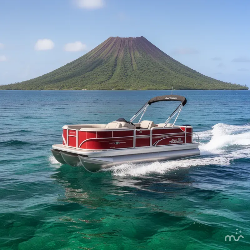 Slide: The Image of Sun Tracker Party Barge 18 DLX 2026 - 4