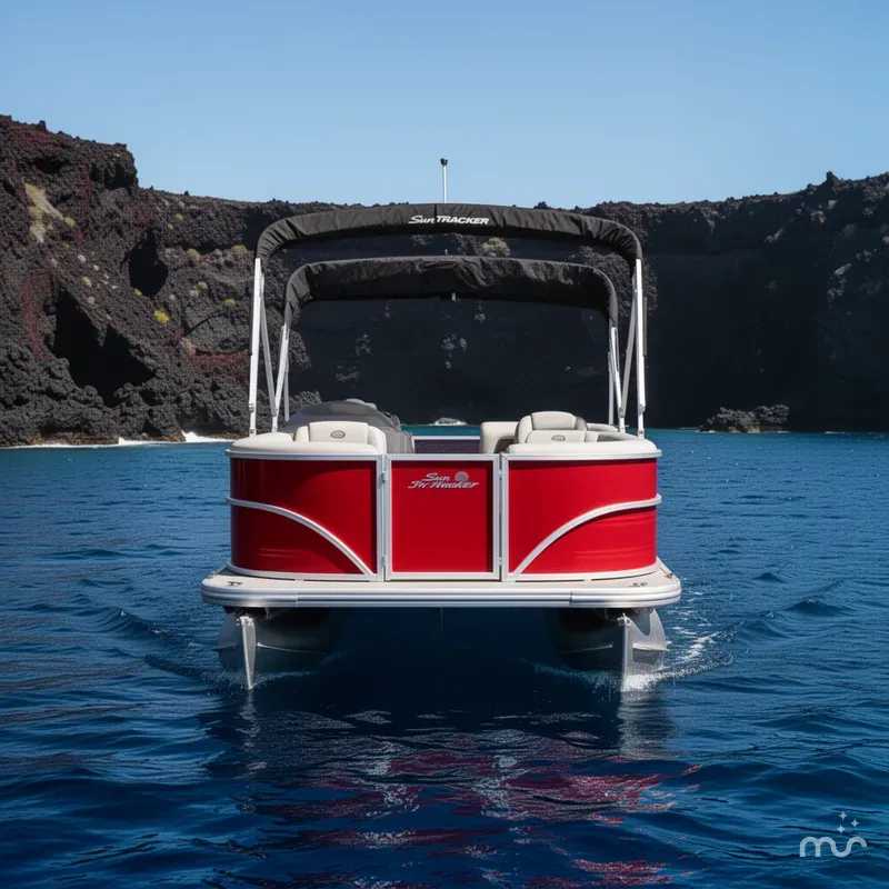Slide: The Image of Sun Tracker Party Barge 18 DLX 2026 - 3