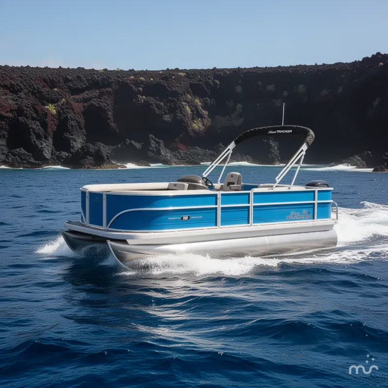 Slide: The Image of Sun Tracker Party Barge 18 DLX 2026 - 4