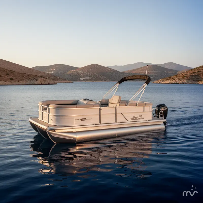 Slide: The Image of Sun Tracker Party Barge 20 DLX 2026 - 4
