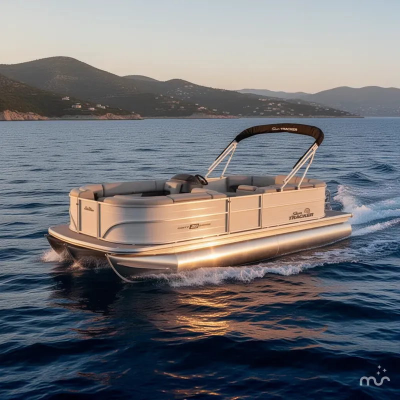 Slide: The Image of Sun Tracker Party Barge 20 DLX 2026 - 4