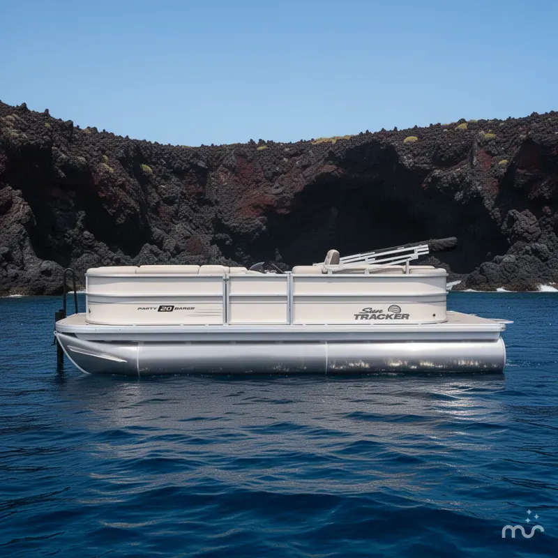 Slide: The Image of Sun Tracker Party Barge 20 DLX 2026 - 2
