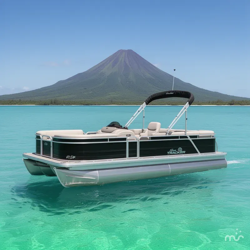 The Image of Sun Tracker Party Barge 22 RF DLX 2026 - 0