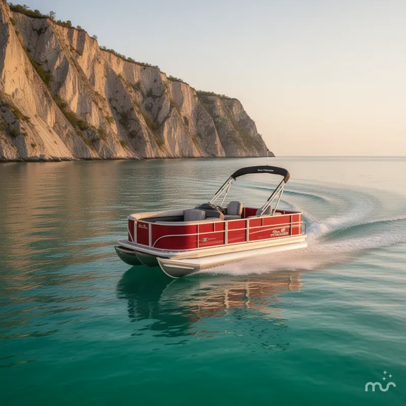 Slide: The Image of Sun Tracker Party Barge 18 DLX 2026 - 4