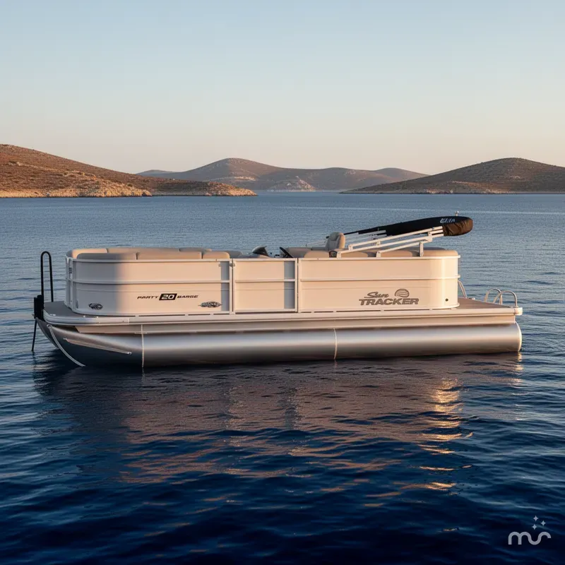 Slide: The Image of Sun Tracker Party Barge 20 DLX 2026 - 2