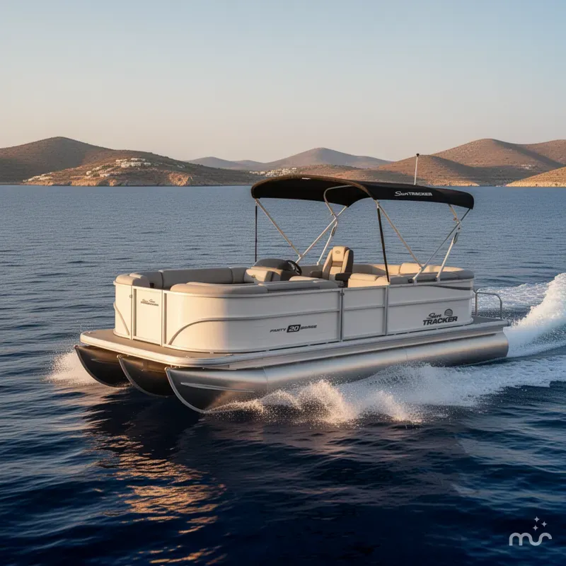 Slide: The Image of Sun Tracker Party Barge 20 DLX 2026 - 4
