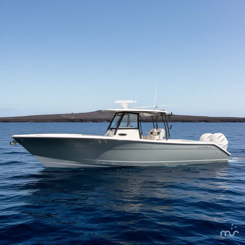 Slide: The Image of Cobia 320 Center Console 2026 - 2