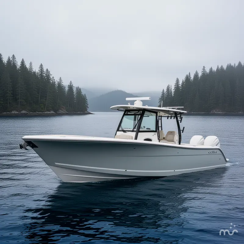 Slide: The Image of Cobia 320 Center Console 2026 - 2