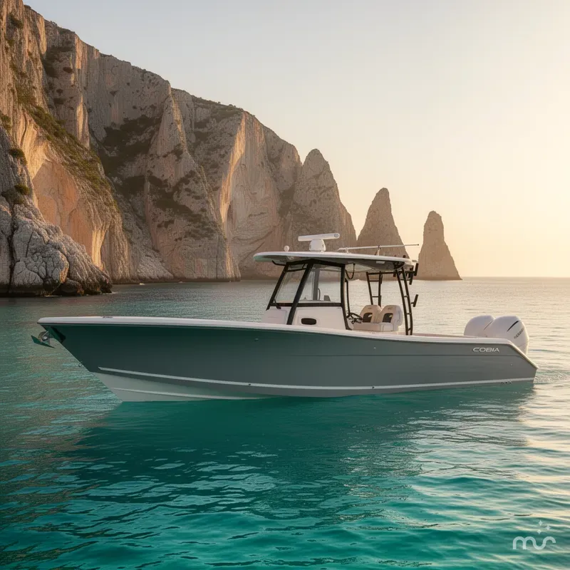 Slide: The Image of Cobia 320 Center Console 2026 - 2