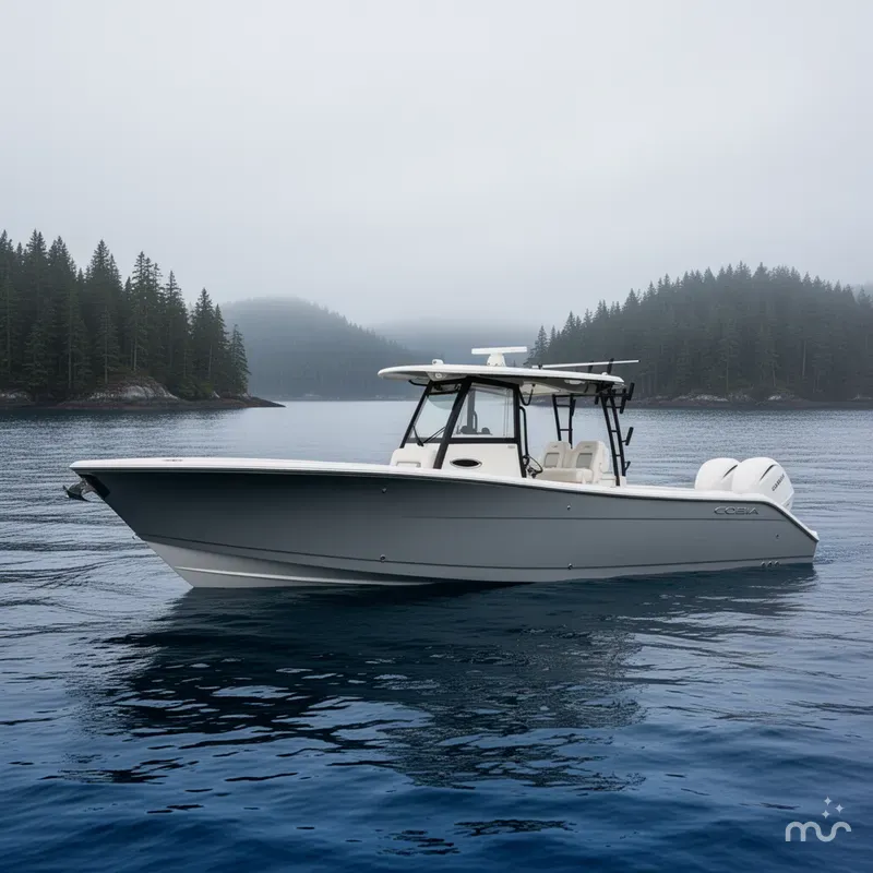 Slide: The Image of Cobia 320 Center Console 2026 - 2