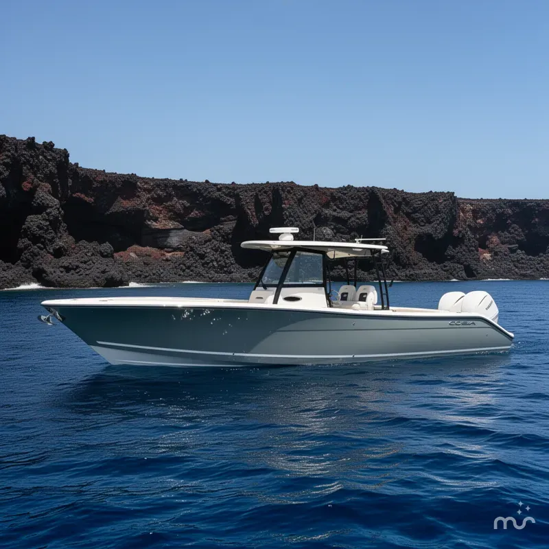 Slide: The Image of Cobia 320 Center Console 2026 - 2