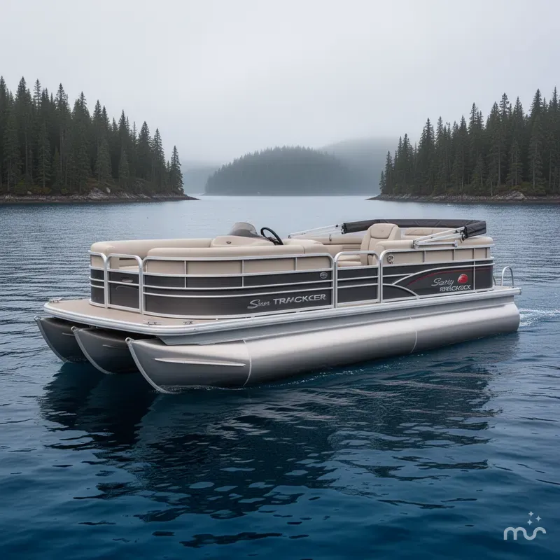 The Image of Sun Tracker Party Barge 20 DLX 2015 - 0