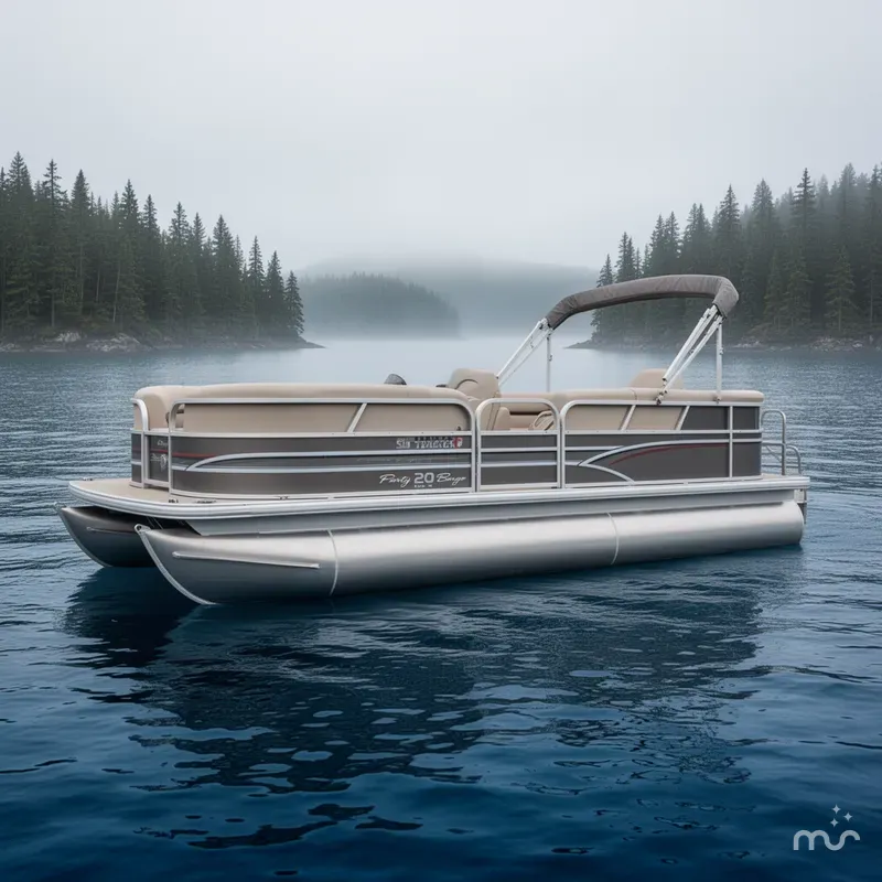 Slide: The Image of Sun Tracker Party Barge 20 DLX 2015 - 2