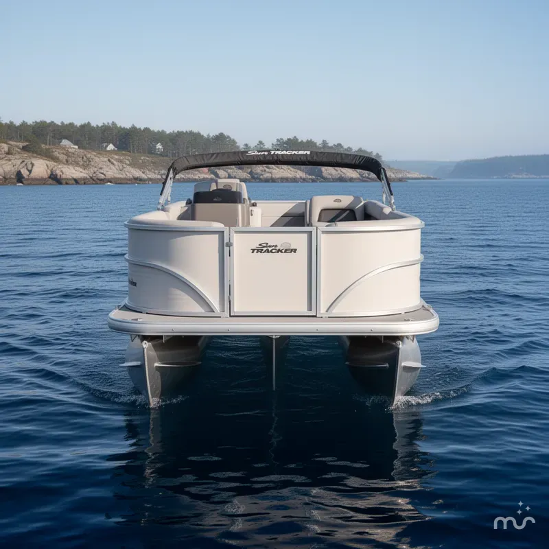 Slide: The Image of Sun Tracker Party Barge 16 DLX 2026 - 1
