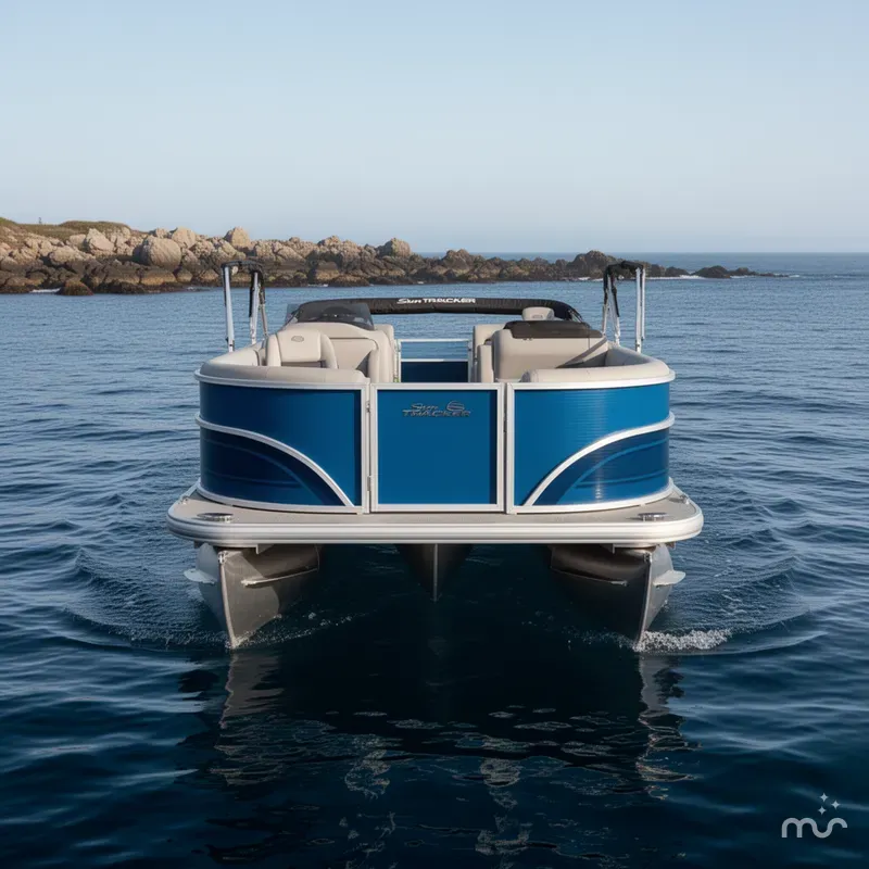 Slide: The Image of Sun Tracker Party Barge 16 DLX 2026 - 3
