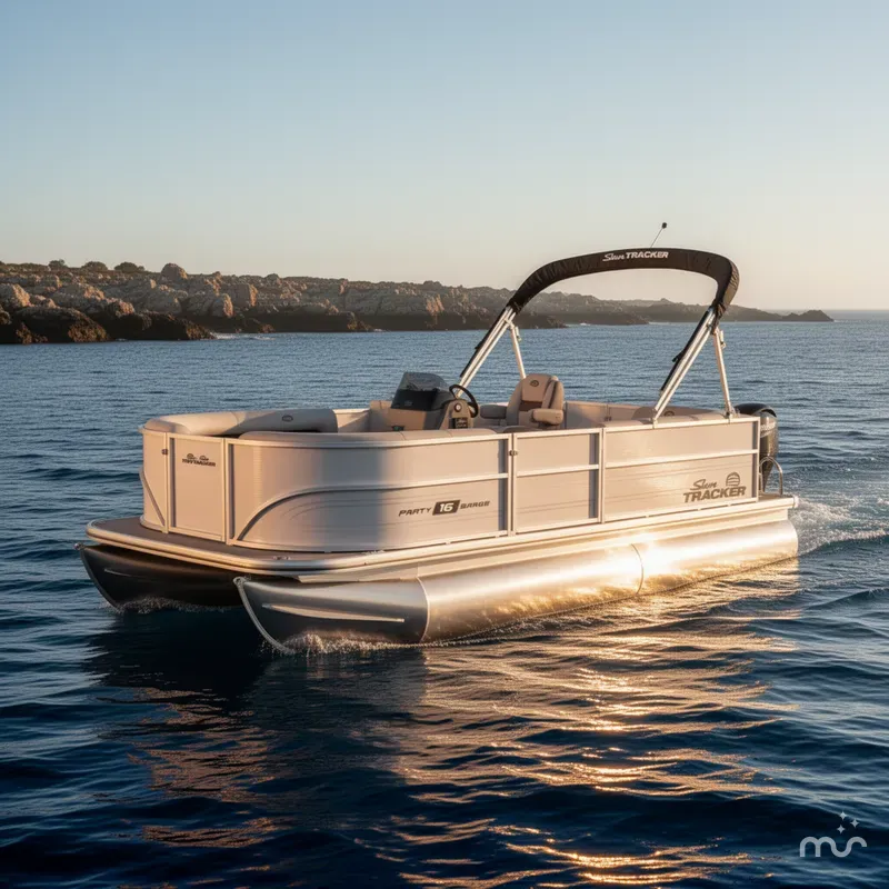 Slide: The Image of Sun Tracker Party Barge 16 DLX 2026 - 4