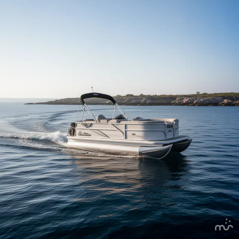Slide: The Image of Sun Tracker Party Barge 16 DLX 2026 - 4