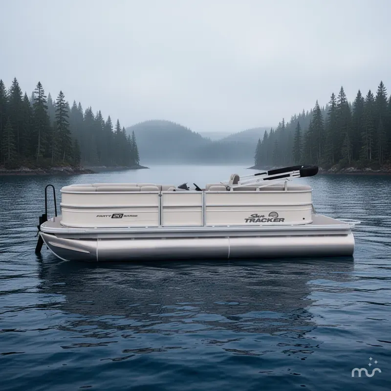 Slide: The Image of Sun Tracker Party Barge 20 DLX 2026 - 2