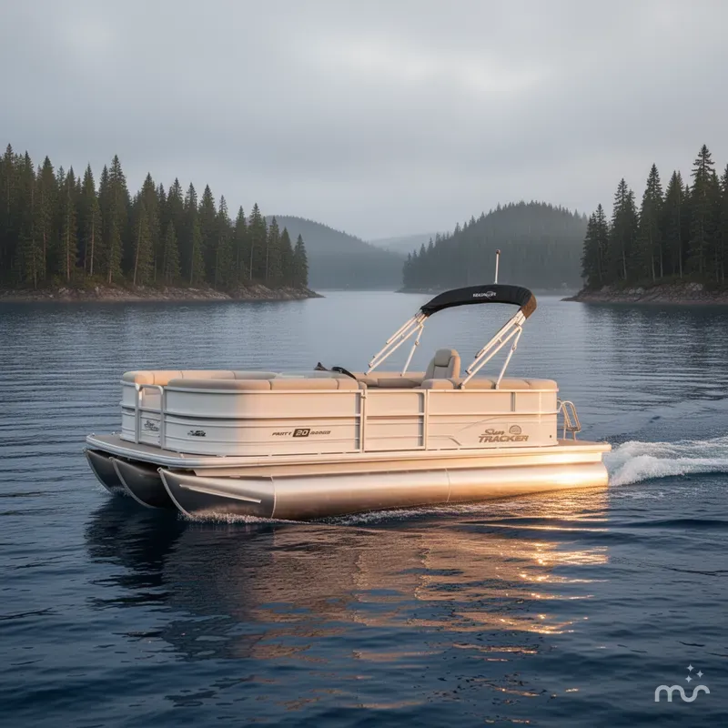Slide: The Image of Sun Tracker Party Barge 20 DLX 2026 - 4