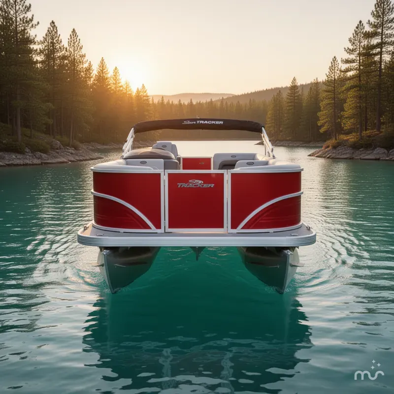 Slide: The Image of Sun Tracker Party Barge 18 DLX 2026 - 1