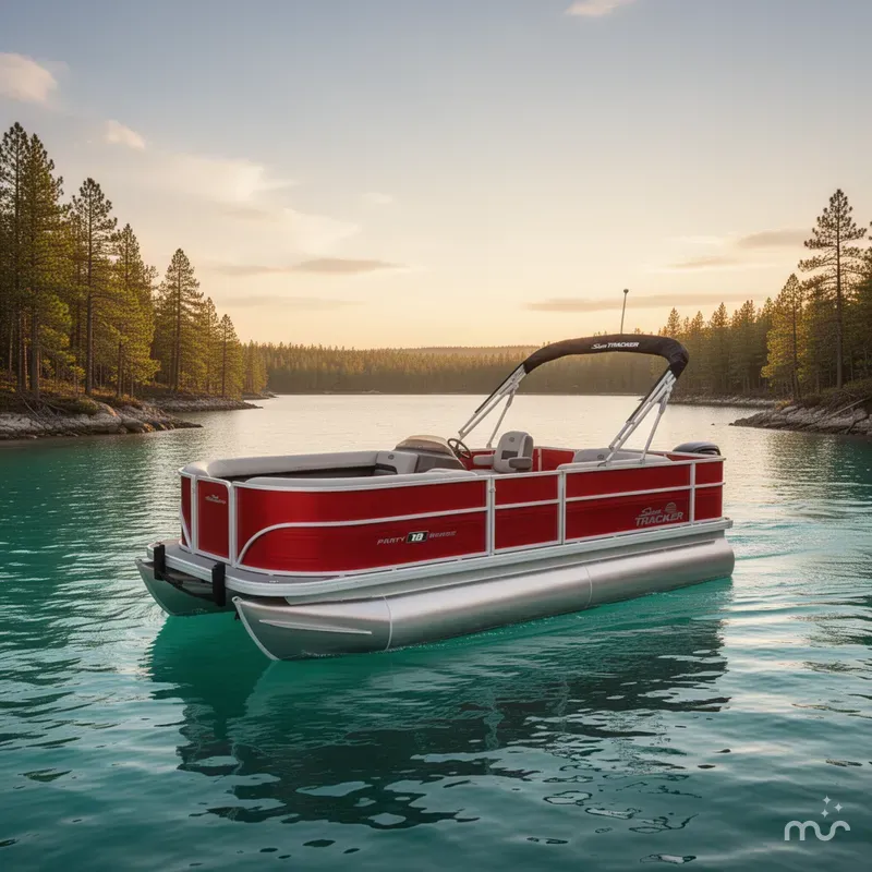 Slide: The Image of Sun Tracker Party Barge 18 DLX 2026 - 4