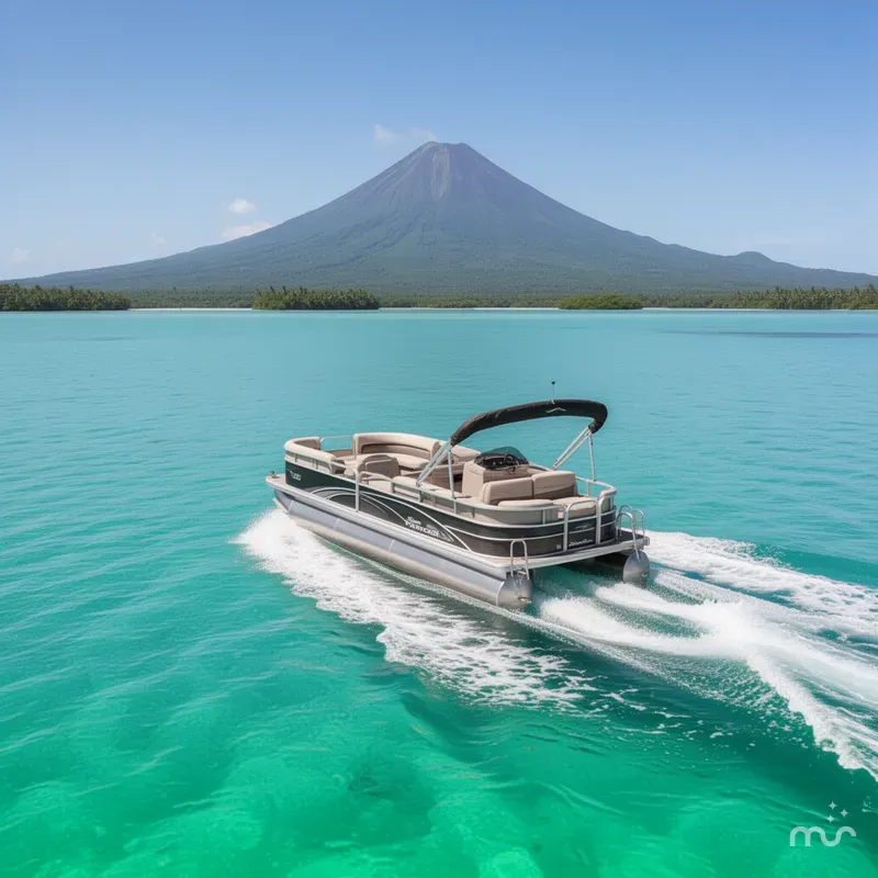 Slide: The Image of Sun Tracker Party Barge 16 DLX 2026 - 4