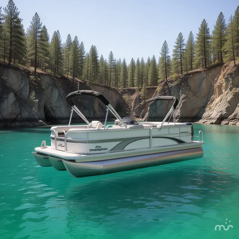 The Image of Sun Tracker Party Barge 16 DLX 2026 - 0