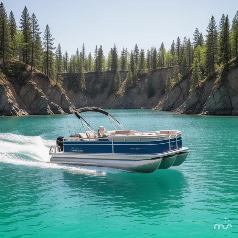 Slide: The Image of Sun Tracker Fishin' Barge 20 DLX 2026 - 4