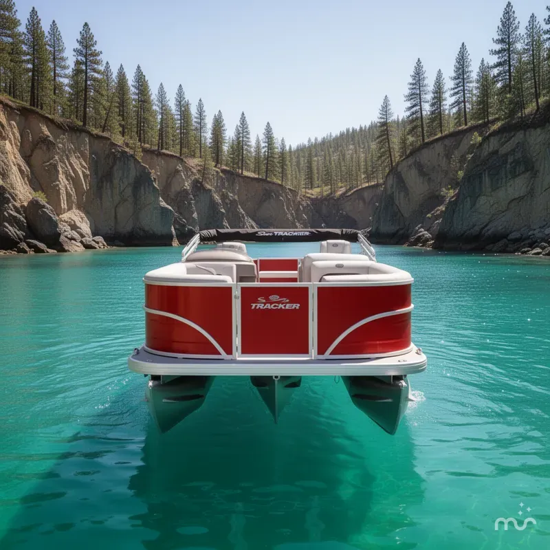 Slide: The Image of Sun Tracker Party Barge 18 DLX 2026 - 3