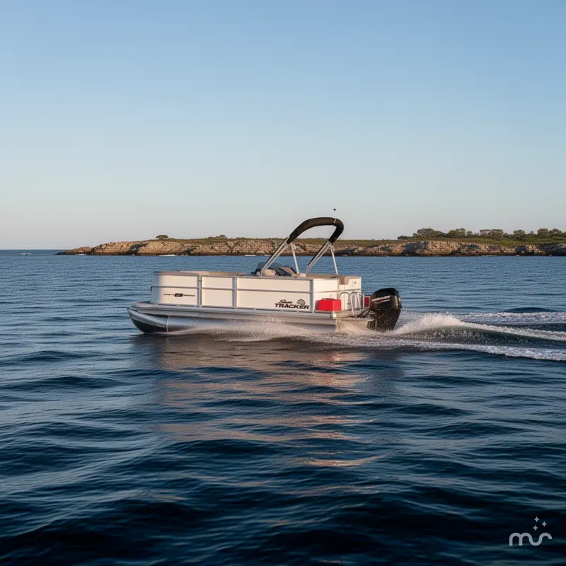 Slide: The Image of Sun Tracker Party Barge 16 DLX 2026 - 4