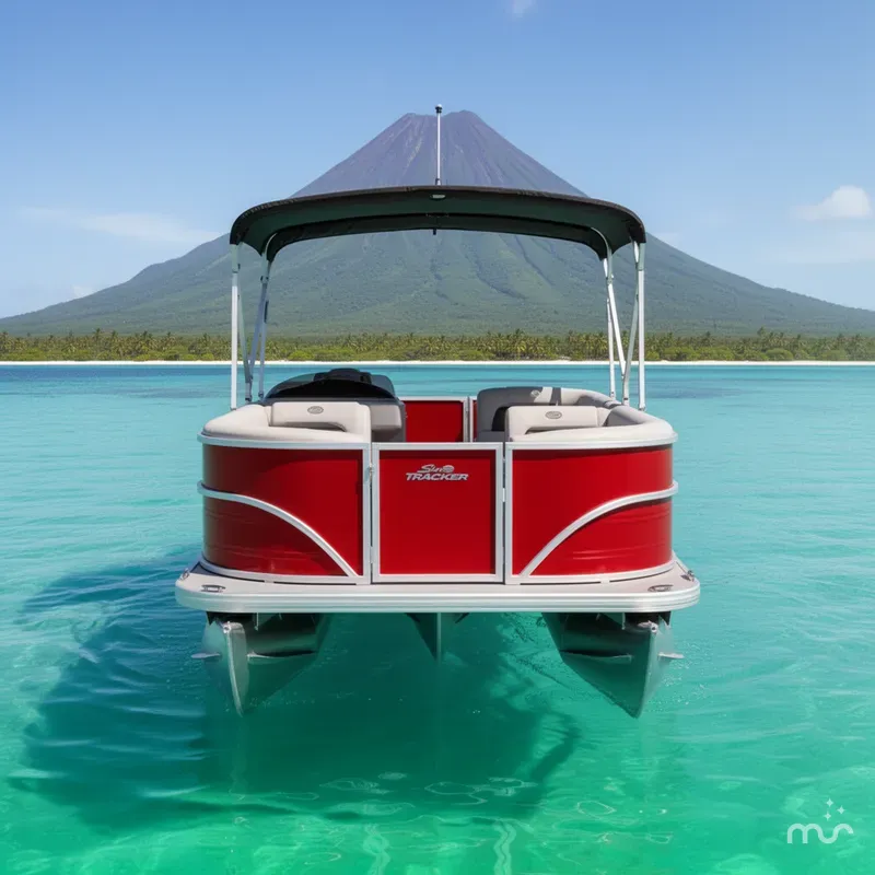 Slide: The Image of Sun Tracker Party Barge 18 DLX 2026 - 3